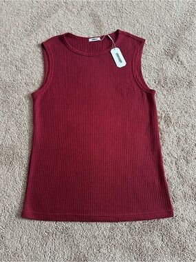 Coofandy Men’s Tank Top - Burgundy